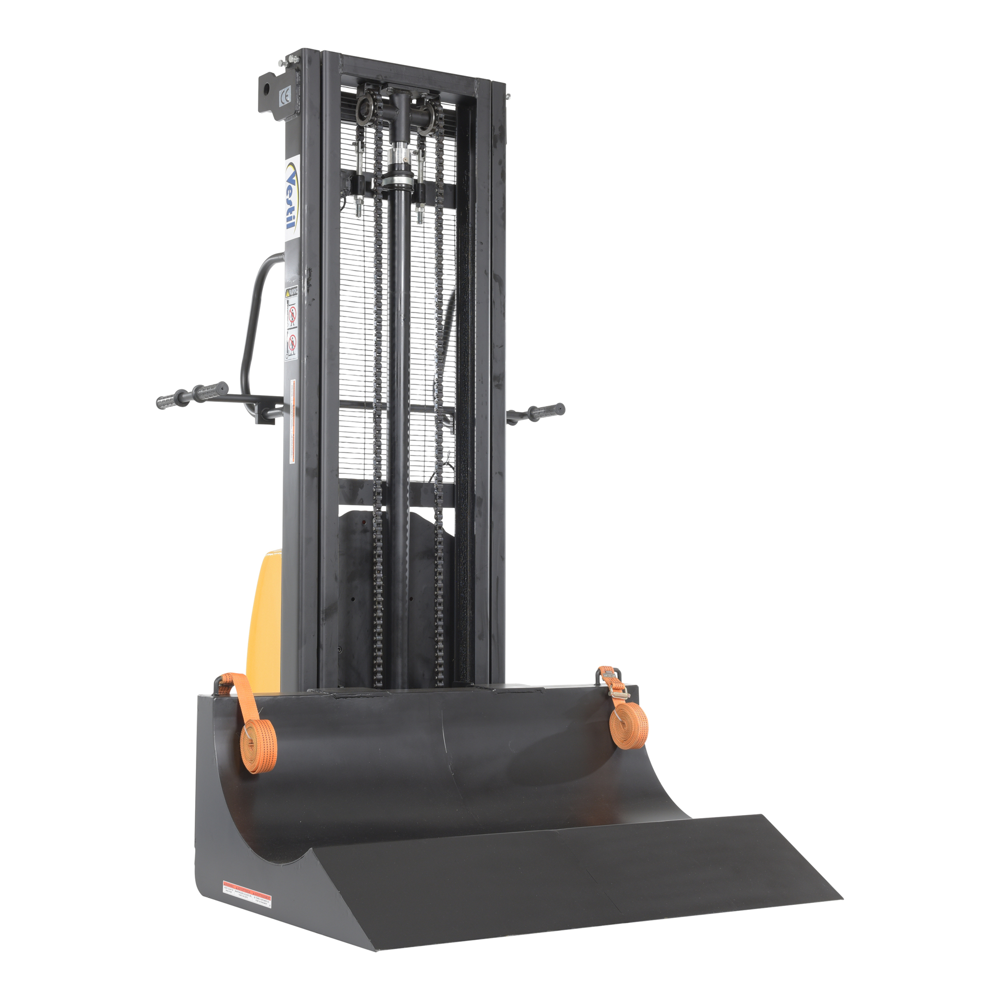 Vestil DC Roll Lifter Transporter - 12 Volt, 600-Lb. Capacity, Multiple Gal. Drum Size, Model# HYD-ROLL-47-DC